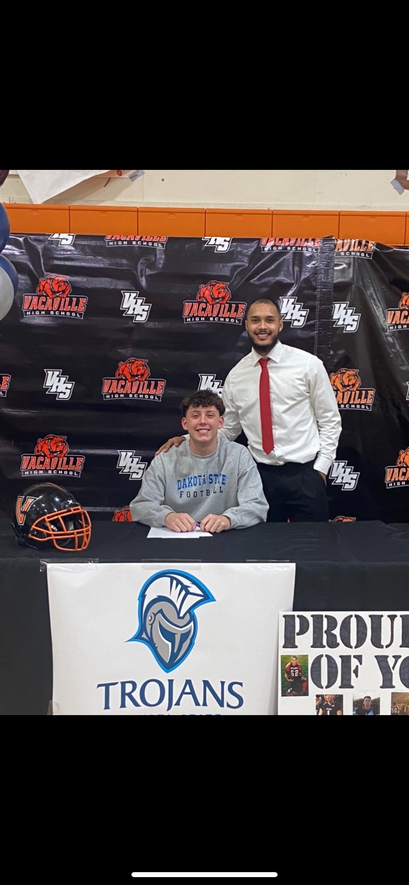 Signing day celebration — Bubba